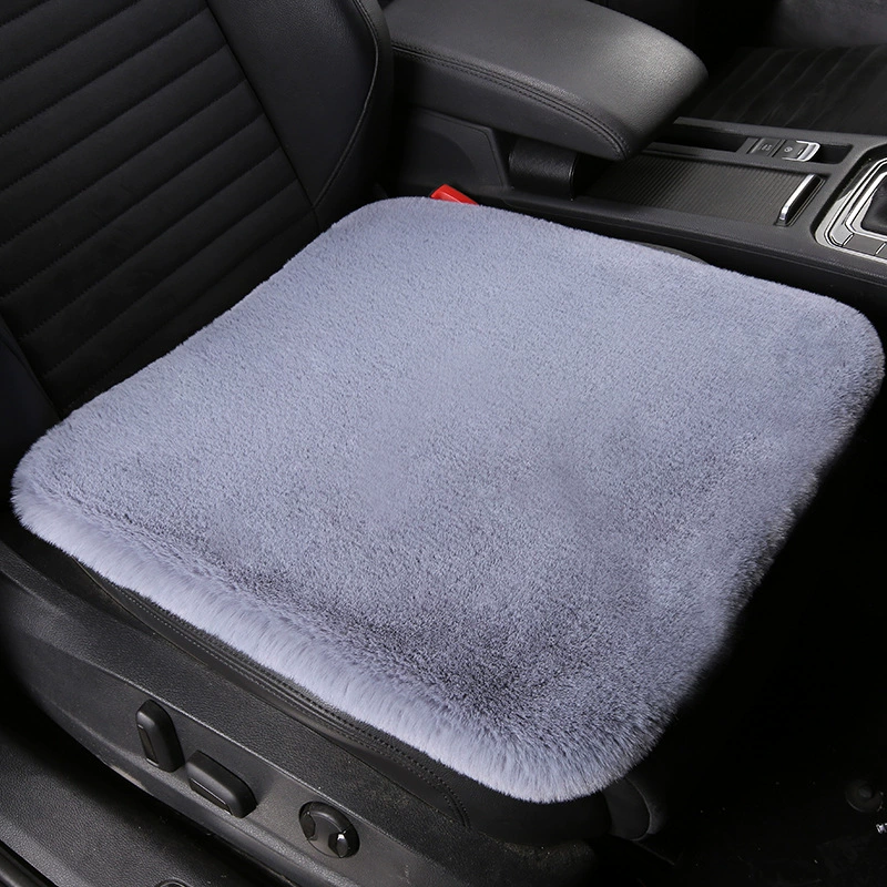 Новая плюшевая Автомобильная подушка с кроликом, короткая плюшевая подушка, утолщенная одинарная Подушка, универсальная маленькая квадратная подушка, осень и зима