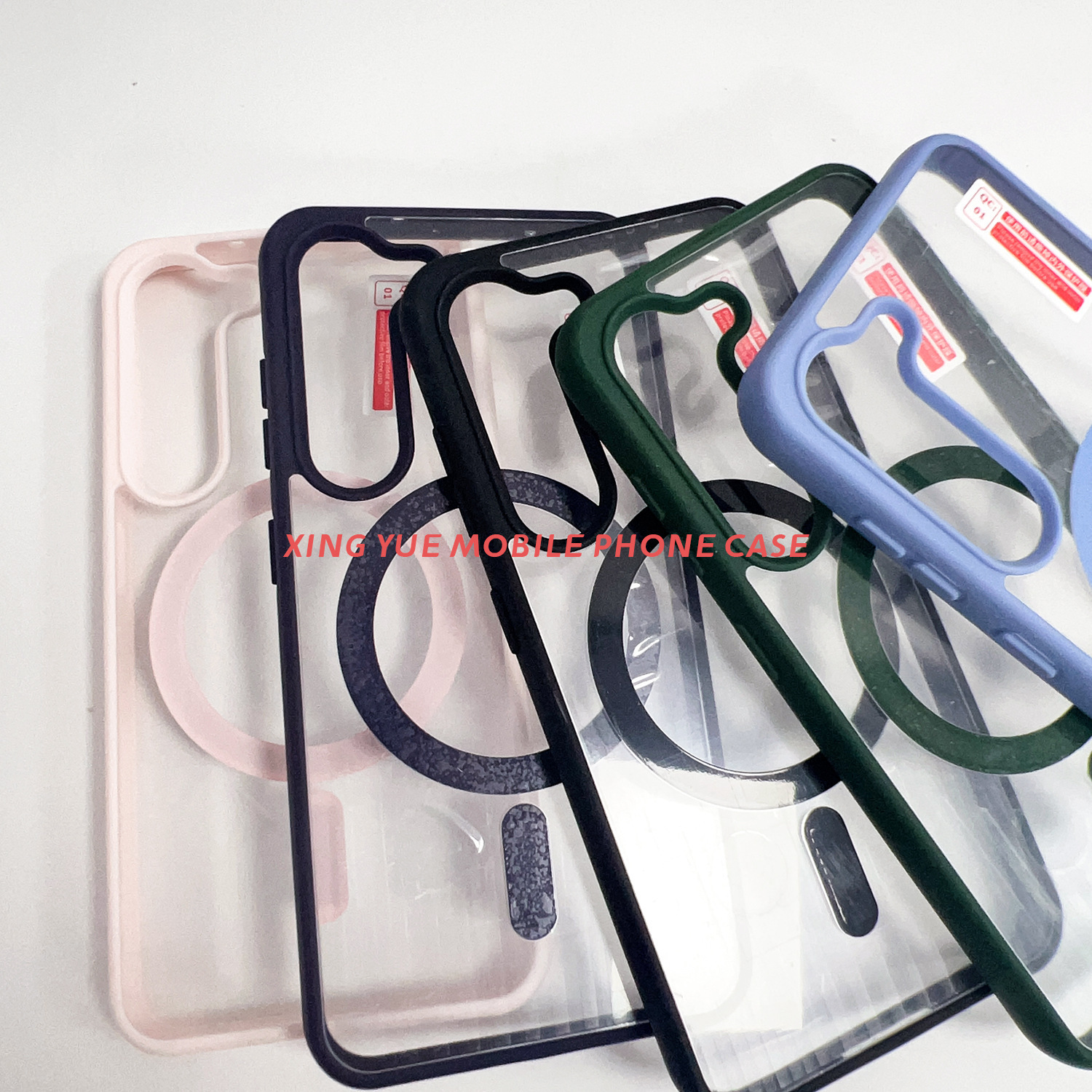 Funda magnética transparente para teléfono Samsung S25 Ultra, compatible con carga inalámbrica, protector de color, funda protectora A15, venta al por mayor transfronteriza
