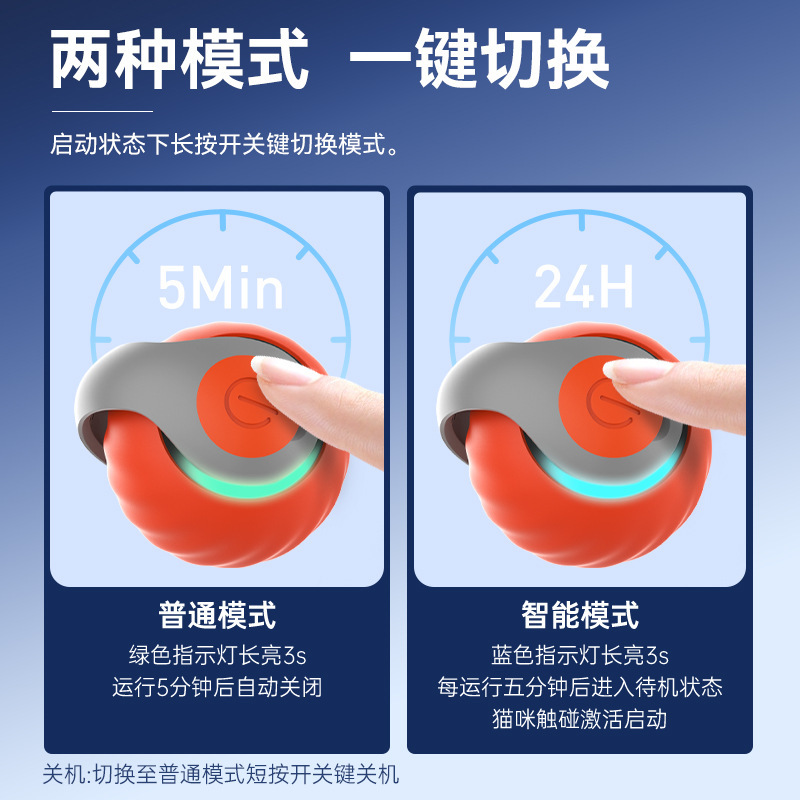 宠有引力猫咪玩具自嗨解闷智能逗猫球自动逗猫棒消耗体力突突球具|undefined