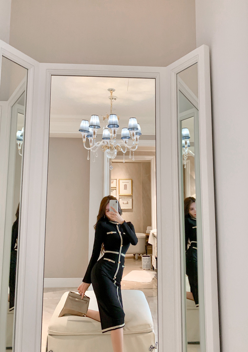 B8263 1120K VÁY ĐẦM LIỀN THÂN NỮ CHOTDNG DÁNG ÔM BODY GỢI CẢM SEXY MÙA XUÂN THU ĐÔNG PHỤC CỔ CỔ ĐIỂN THỜI TRANG NỮ G04 SẢN PHẨM MỚI
