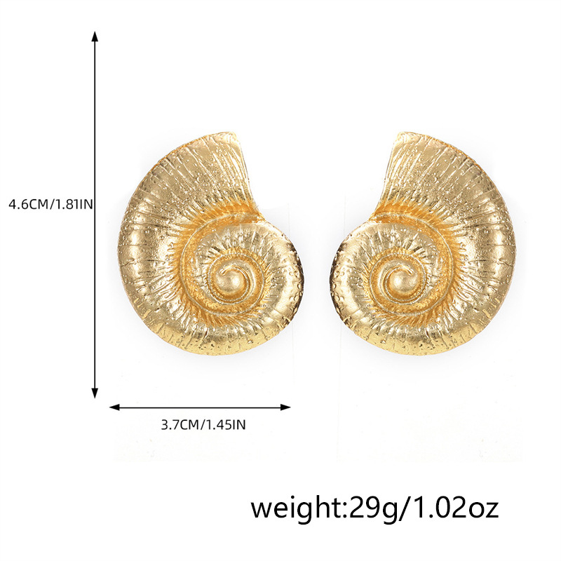 Summer Beach Ocean Series Exaggerated Starfish Necklace Women's Shell Bracelet Conch Earring Set Women_voghion.com