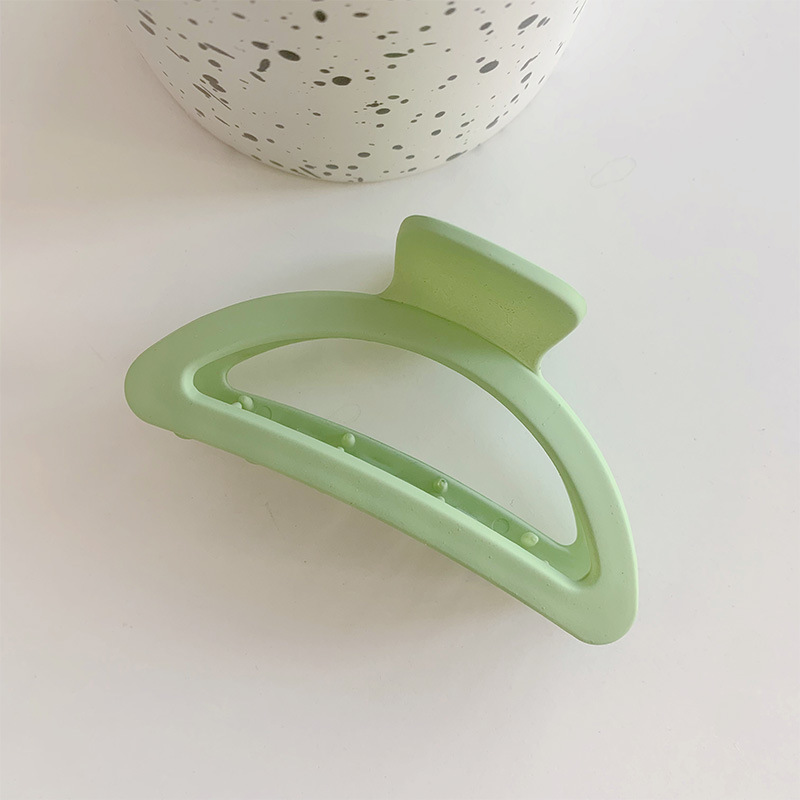 Pinza para el cabello de placa de color coreano ins Maillard, pinza para el cabello de color té con leche de otoño e invierno, pinza para el cabello grande de textura simple