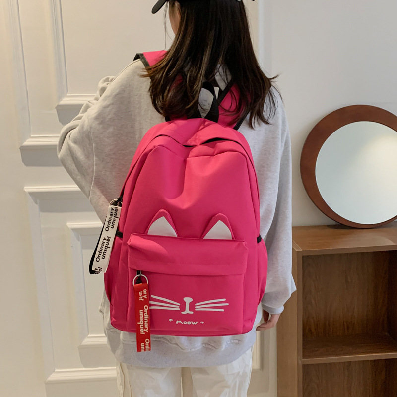 Mochila de estilo de gato de dibujos animados para estudiantes de primaria 1 - 3 - 6 grados mochila escolar coreana para niñas mochila escolar ligera