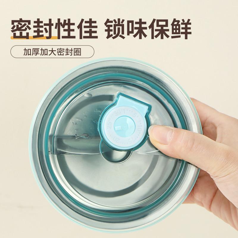 不锈钢带盖保鲜碗冰箱食材分装密封盒野餐水果食物收纳盒带饭餐盒|undefined