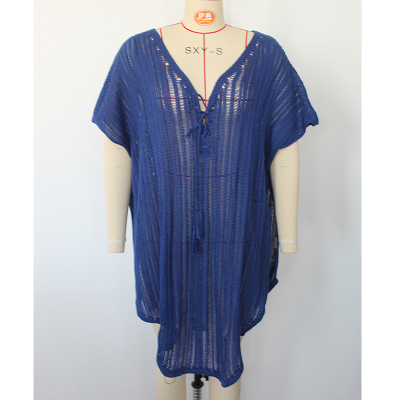 Womenu0027S Fashion Solid Color Polyester Cover Ups