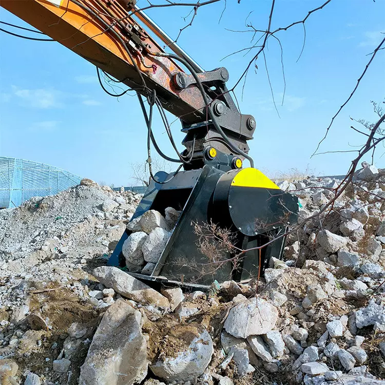 挖机建筑采石场碎石机 水泥块液压破碎机 液压混泥土粉碎铲斗
