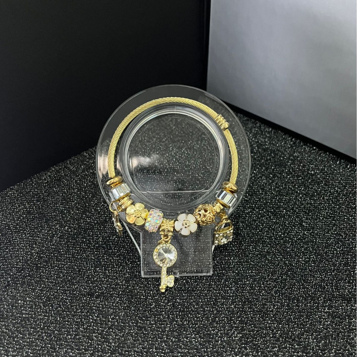 Panjia Dora Diy Beaded Star Bracelet With Diamond Pendant, Adjustable_voghion.com
