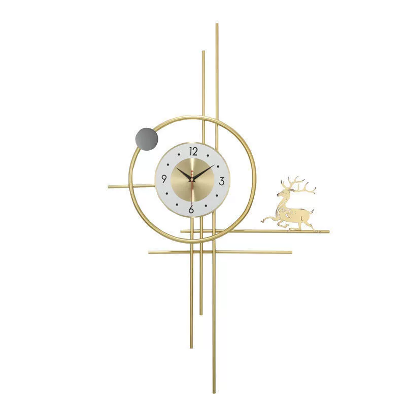Creative fashionable wall quartz watch, light luxury style, simple and elegant design