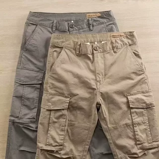 美式复古工装裤男士春秋季ins潮牌百搭宽松直筒多口袋休闲长裤子