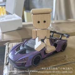 WONQEXZ 摇晃木制男士雕像,桌面装饰,汽车配件,汽车饰品,创意礼品