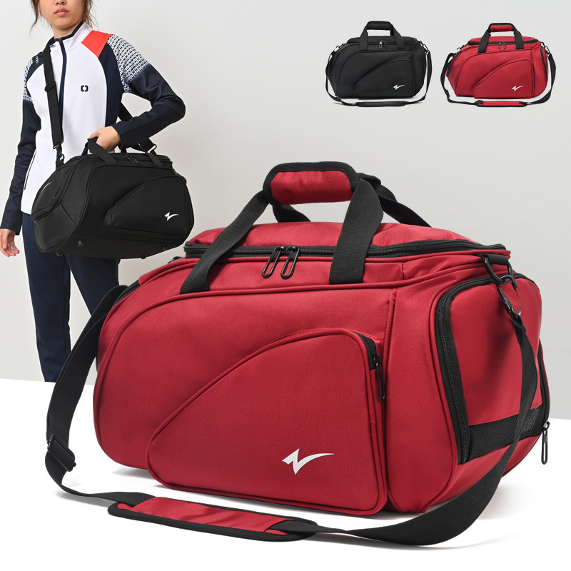 New Lightweight Large Capacity Men's Shoulder Bag Women's Crossbody Bag Dry and Wet Separate Gym Bag Table Tennis Special Bag