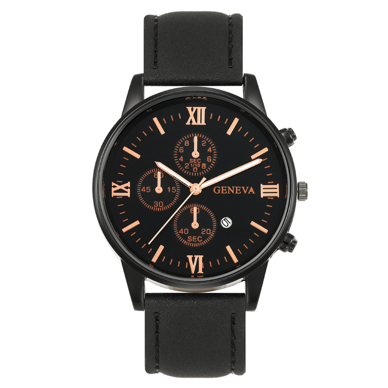 Gold needle black shell black belt