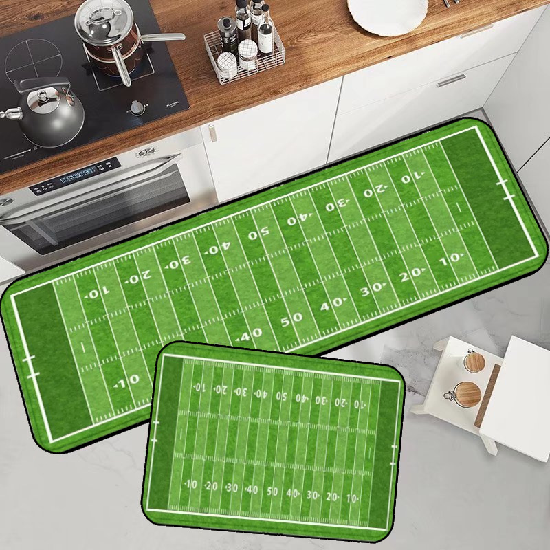 Super Bowl decorative kitchen floor mat stain-resistant washable thickened floor mat indoor and outdoor door printing floor mat_voghion.com