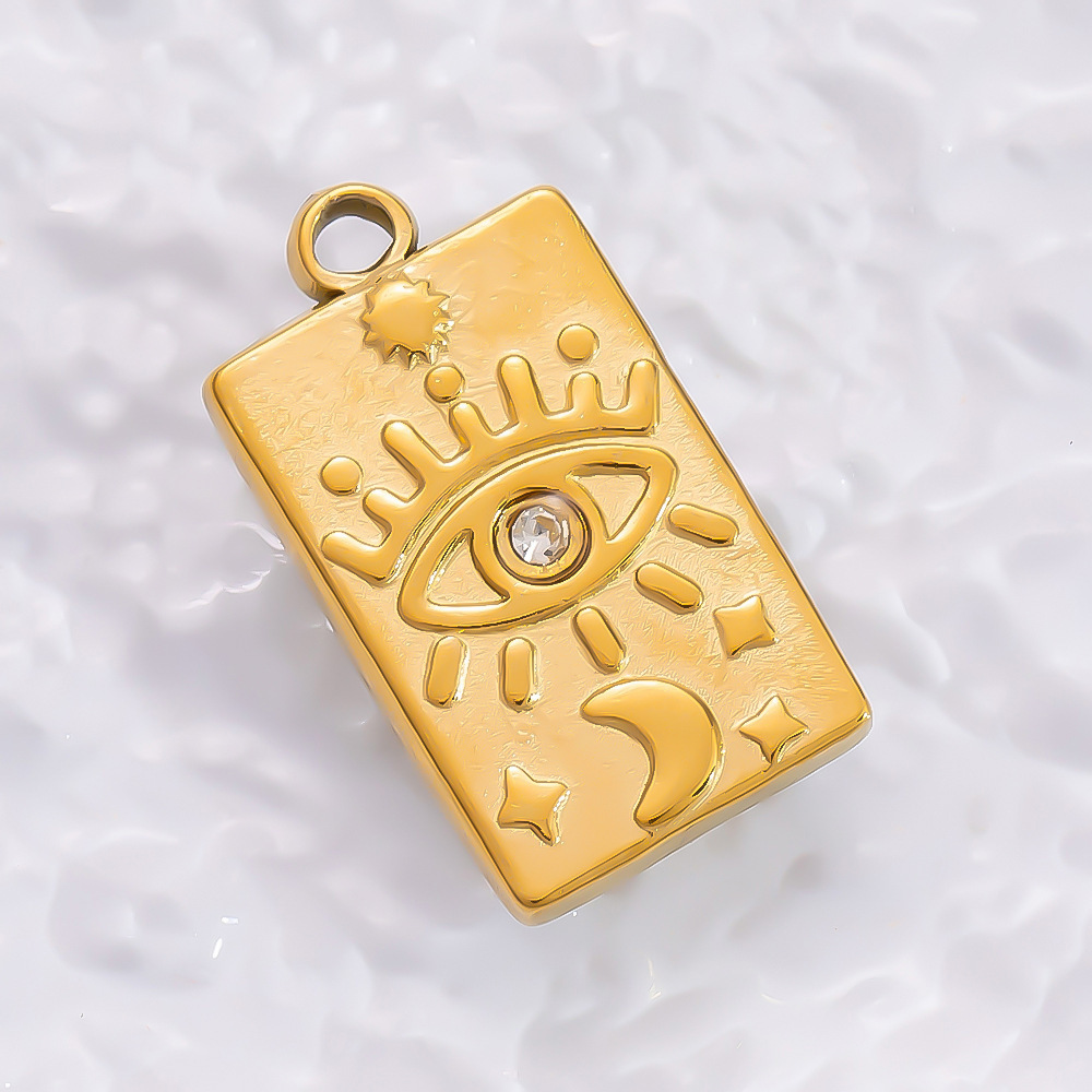 6g Weight 0.03µm-0.05µm Gold Plating Thickness PVD Coated Gold Plating Process Pendant Jewelry Making Type 18.11*16.83mm Jewelry Making Size 18K Real Gold Plated Plating Material Rhinestones Inlay Material 1 Piece Quantity 304 Stainless Steel Material Moon, Tree, Heart Shape Pattern IG Style Style Waterproof Non Tarnish, Inlay Craft 1 Piece 18.11*16.83mm 304 Stainless Steel Zircon PVD Coated Real Gold Plated Moon Tree Heart Shape Polished Pendant DIY Jewelry Accessories 14
