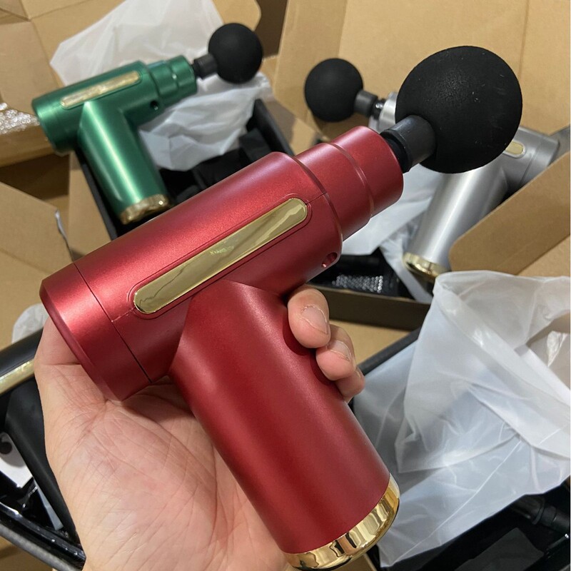 迷你筋膜枪多功能肌肉放松全身小型按摩器静音电动肩颈按摩改装头|undefined