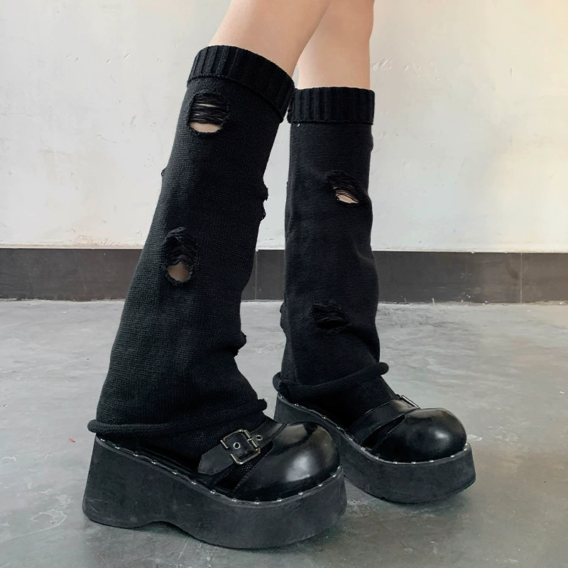 Вязаные осенние gaiters, комплект, носки, мегафон