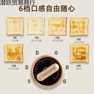 Little~Bear Bread Machine, Toaster, Breakfast Machine, Toast Machine, Toast 2 Slices of Sandwich Bread, Household Multi-Function