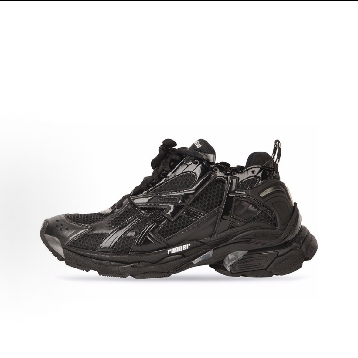 Balenciaga Runner Mesh Nylon Sneakers Black