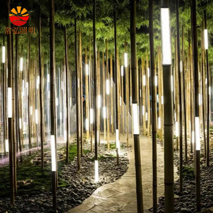 竹子景观灯LED户外防水芦苇竹筒庭院景区公园广场亮化竹子景观灯-阿里巴巴