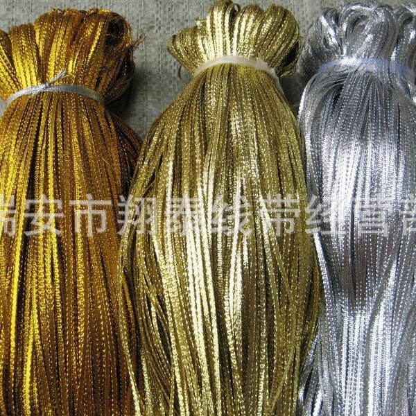 High temperature quality straight 3458mm flat gold ribbon-skirt edge gold ribbon-thickened shaped glitter ribbon
