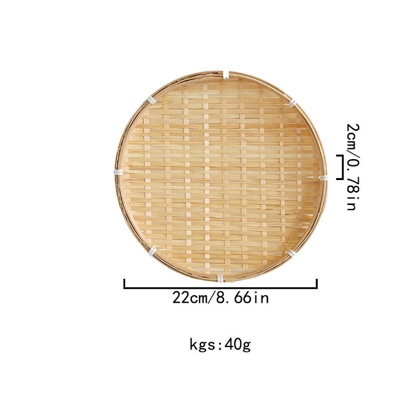 Cestas de frutas tejidas a mano multicapa estantes de bambú de almacenamiento chino bandeja de bambú decoración de boda