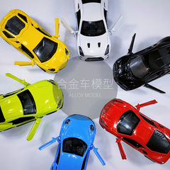 亚马逊1：43儿童仿真合金车模型回力跑车小汽车摆件玩具批发