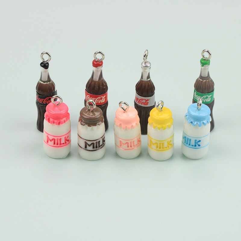 Resin Imitation Milk and Cola Bottle Drink Bottle Keychain Pendant Small Hanging Ornament DIY Jewelry Accessories Handmade Materials Resin Imitation Milk and Cola Bottle Drink Bottle Keychain Pendant Small Hanging Ornament DIY Jewelry Accessories Handmade Materials