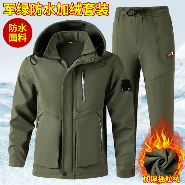 Warm jacket, green set
