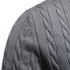 2024 autumn and winter new cross-border foreign trade high quality men's sweater pullover fawn embroidery solid color sweater for men