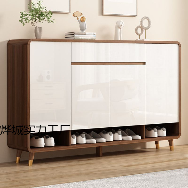 New Chinese-Style Entryway Shoe Cabinet for Home Use, Solid Wood Doorway Shoe Cabinet, Economical Foyer Shoe-Changing Bench, New Model for Your Factory
