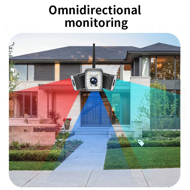 Cámara de vigilancia de tres imágenes HD transfronteriza hogar teléfono móvil remoto inalámbrico WIFI HD cámara de visión nocturna