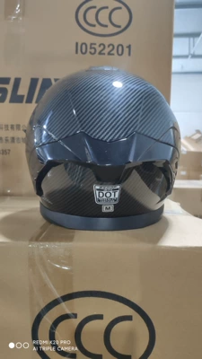 Motorcycle Trend — Motosiklet kaskı (dəbilqə) - matt-black-imitation-carbon-fiber-s