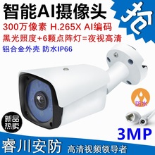 POE网络摄像头高清家用红外夜视室外数字1080p监控器带音频4MP