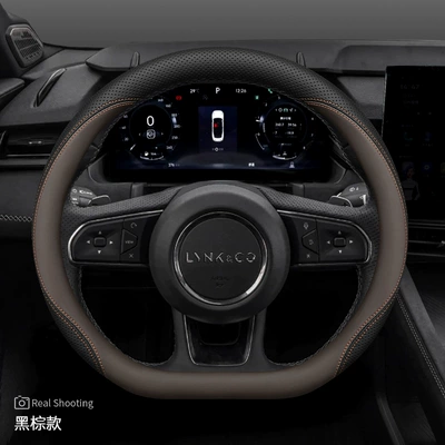 Lynk & Co 03 01: Steering wheel cover - lynk-co-style-2-nappa-leather-black-and-brown-style-default