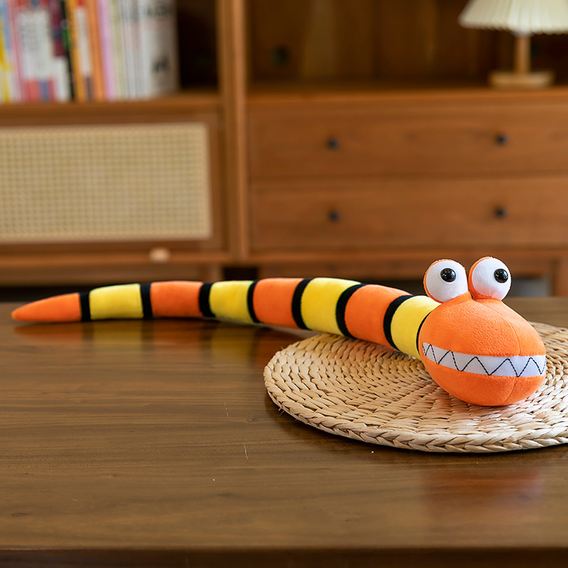 2025 serpiente año mascota nuevo festival de bambú color serpiente muñeca de peluche para tranquilizar el torno de bebé al por mayor procesable LOGO