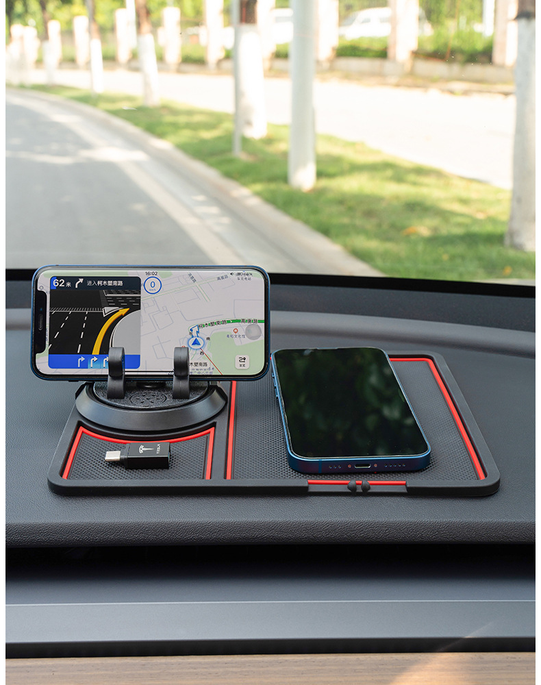 Car Anti-Slip Mat, Car Storage Mat, Car Center Console, Mobile Phone Holder, Navigation Stand, Multi-Functional Cross-Border