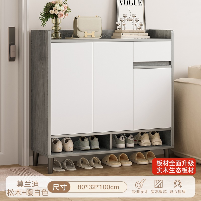 [수출품질-원목생태보드] 80-32-100 모란디 파인컬러+웜화이트-조립