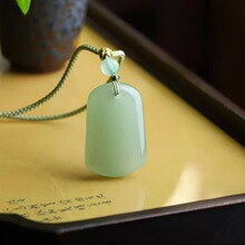 新款天然和田玉色平安扣吊坠东陵玉晴水佛公貔貅玉石无事牌玉挂件