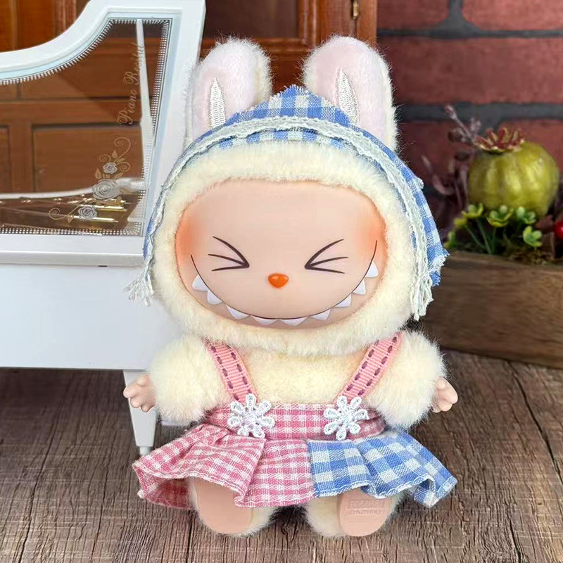 Labubuの子供服に適しています。布の服は17cm一二三代のセットの小さいアクセサリーに座っています。|undefined