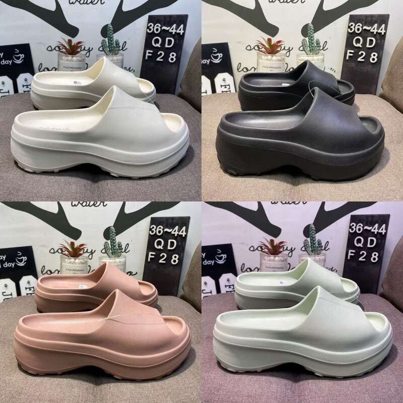 New Autumn and Winter Adidas Slippers, Thick-Soled Height-Increasing Slippers for Women, Eva Outdoor Wear, Comfortable Slippers in Stock