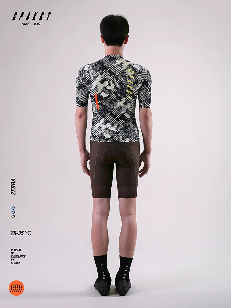 Summer fitted jersey, light and thin breathable road sports road bike, spring 2025 collection, with short sleeve