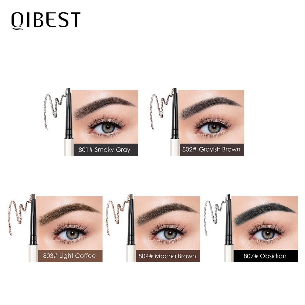 carina QIBEST Triangle Double headed Eyebrow Pen is extremely thin, smooth, not easy to remove makeup. Beginner's waterproof,_voghion.com