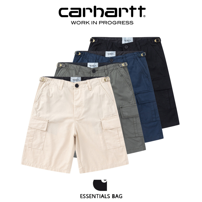 Carhartt Cross-Border New Workwear Denim Shorts for Men, Multi-Pocket Trendy Casual Loose Summer Style Carhartt Cross-Border New Workwear Denim Shorts for Men, Multi-Pocket Trendy Casual Loose Summer Style