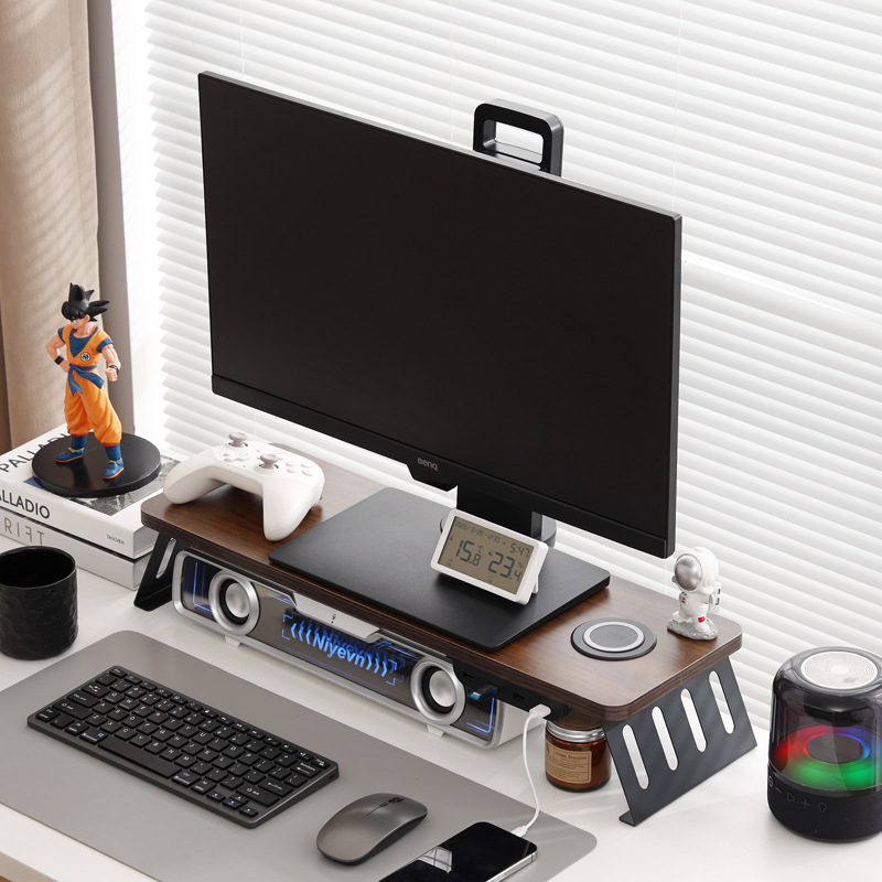월넛 블랙 다리 USB2.0+ 무선 충전 [길이 60 폭 20] 탄소강 경사 다리