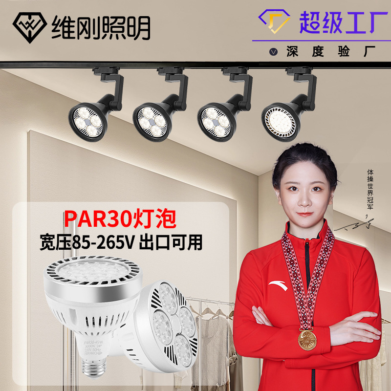 Wide Pressure par30 Track Bulb LED Track Light 110V Pascal COB Spotlight LED Light Source E27cob Pascal Light Wide Pressure par30 Track Bulb LED Track Light 110V Pascal COB Spotlight LED Light Source E27cob Pascal Light