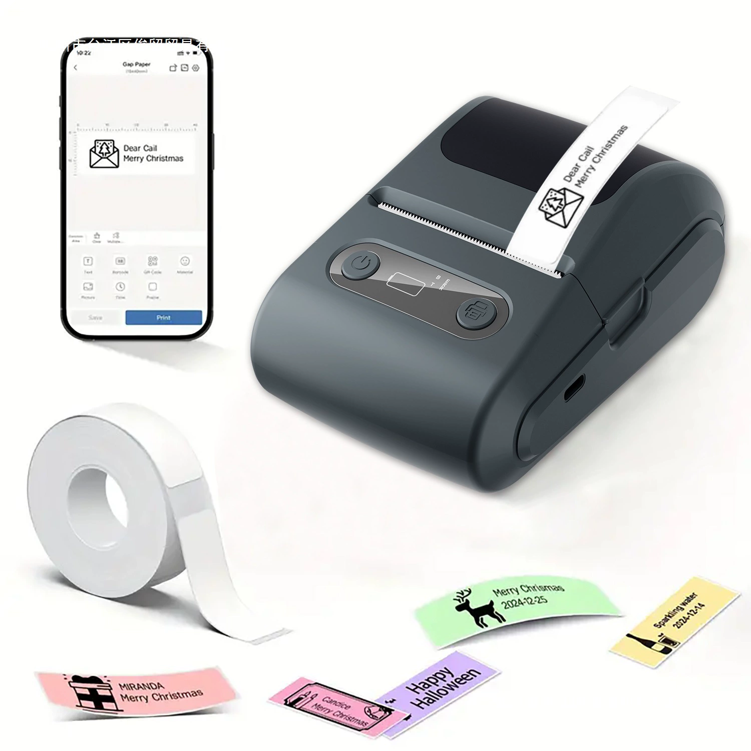 Handheld small pocket printer, (Cross-border trading), bluetooth