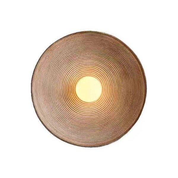 Lámpara de pared de estilo japonés de estilo tranquilo de estilo de diseño de vivienda dormitorio principal de alto nivel de sensación de sala de estar arte retro lámpara de pared sin