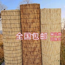 芦苇帘草帘子大卷吊顶墙面装饰隔断户外遮阳帘门帘芦苇席竹帘卷帘