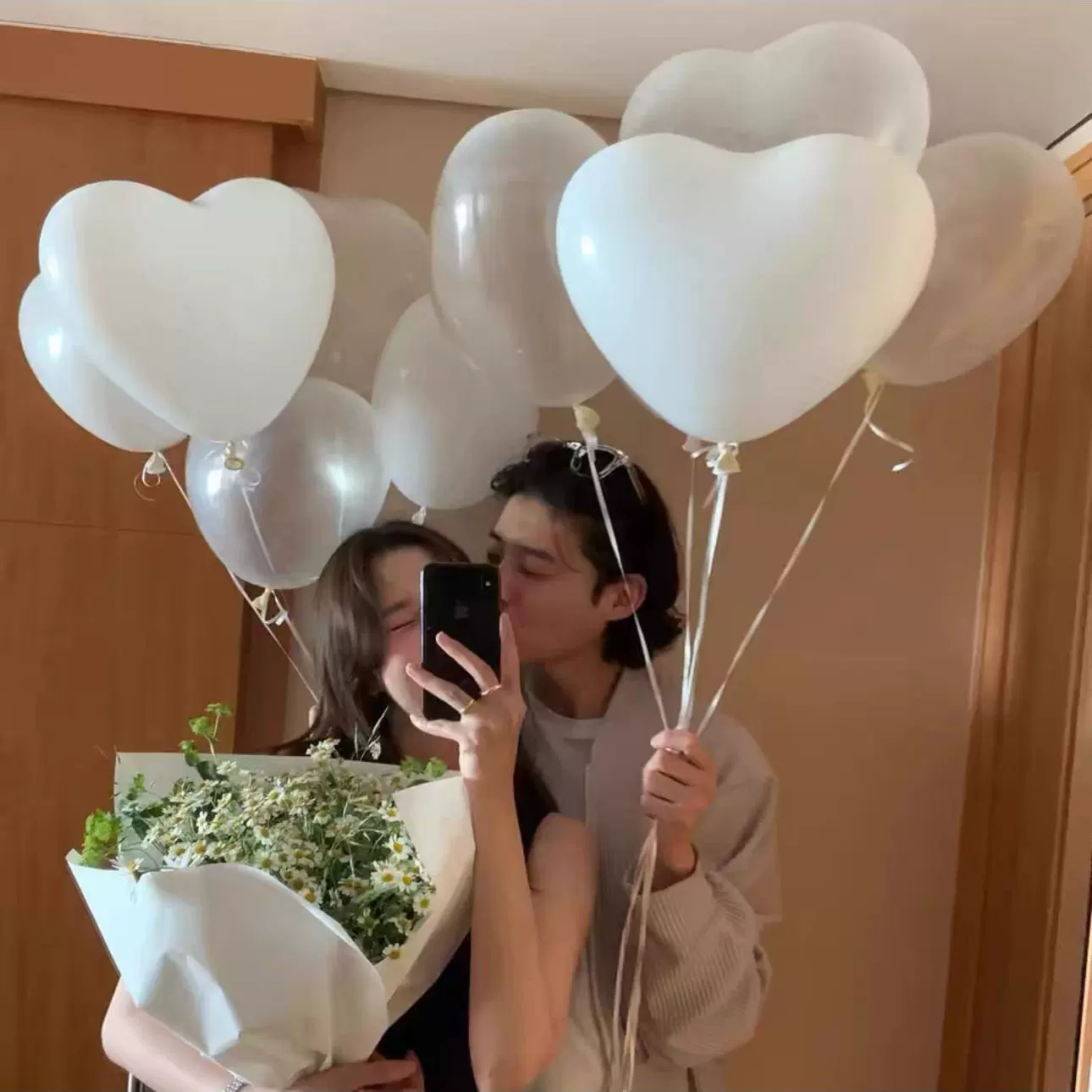 12寸进口爱心乳胶气球女生日派对仪式感情人节表白订婚拍照打卡