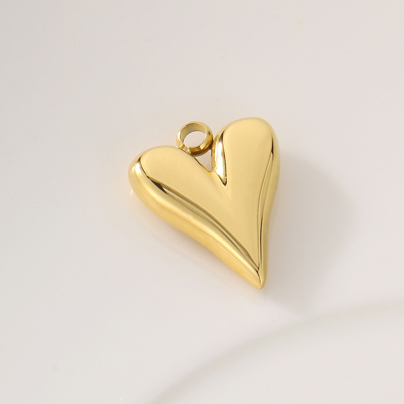 Basic Style 1 Piece 12 * 14mm 304 Stainless Steel Heart Shape Pendant
